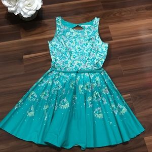 Lauren Conrad Belted Floral Dress